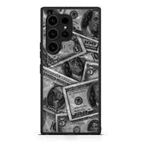 Thumbnail for Θήκη Samsung Galaxy S23 Ultra Money Dollars από τη Smartfits με σχέδιο στο πίσω μέρος και μαύρο περίβλημα | Samsung Galaxy S23 Ultra Money Dollars Case with Colorful Back and Black Bezels