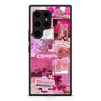 Thumbnail for Θήκη Samsung Galaxy S23 Ultra Pink Love από τη Smartfits με σχέδιο στο πίσω μέρος και μαύρο περίβλημα | Samsung Galaxy S23 Ultra Pink Love Case with Colorful Back and Black Bezels