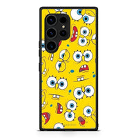 Thumbnail for Θήκη Samsung Galaxy S23 Ultra PopArt Sponge από τη Smartfits με σχέδιο στο πίσω μέρος και μαύρο περίβλημα | Samsung Galaxy S23 Ultra PopArt Sponge Case with Colorful Back and Black Bezels