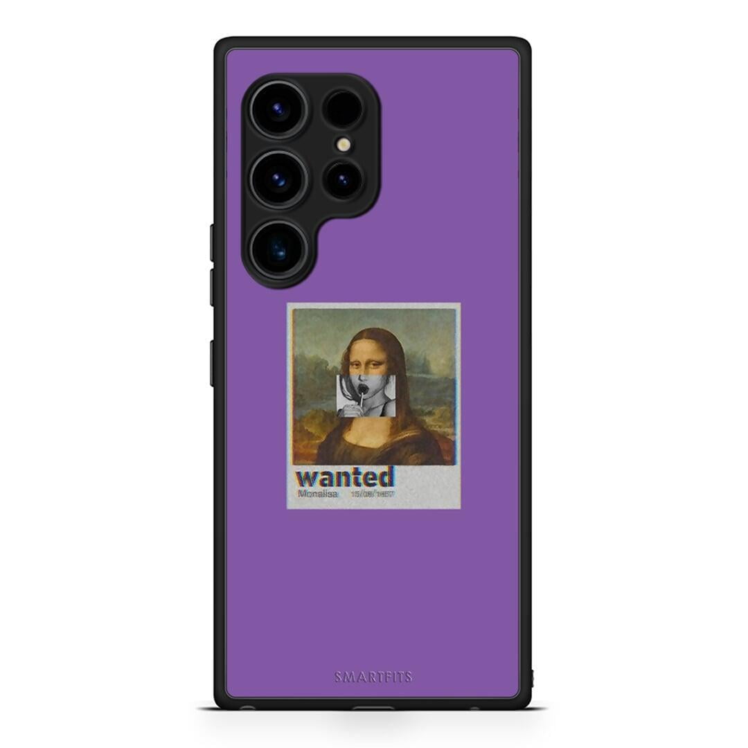 Θήκη Samsung Galaxy S23 Ultra Popart Monalisa από τη Smartfits με σχέδιο στο πίσω μέρος και μαύρο περίβλημα | Samsung Galaxy S23 Ultra Popart Monalisa Case with Colorful Back and Black Bezels