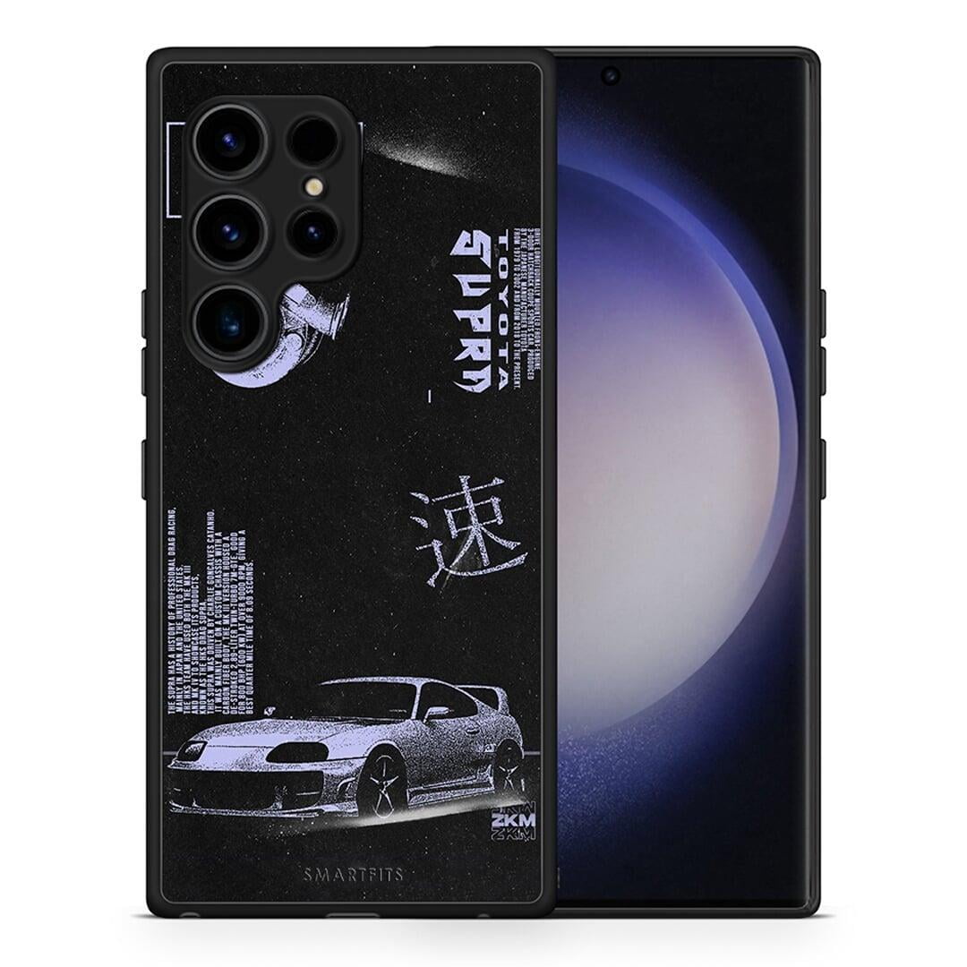 Θήκη Samsung Galaxy S23 Ultra Tokyo Drift από τη Smartfits με σχέδιο στο πίσω μέρος και μαύρο περίβλημα | Samsung Galaxy S23 Ultra Tokyo Drift Case with Colorful Back and Black Bezels