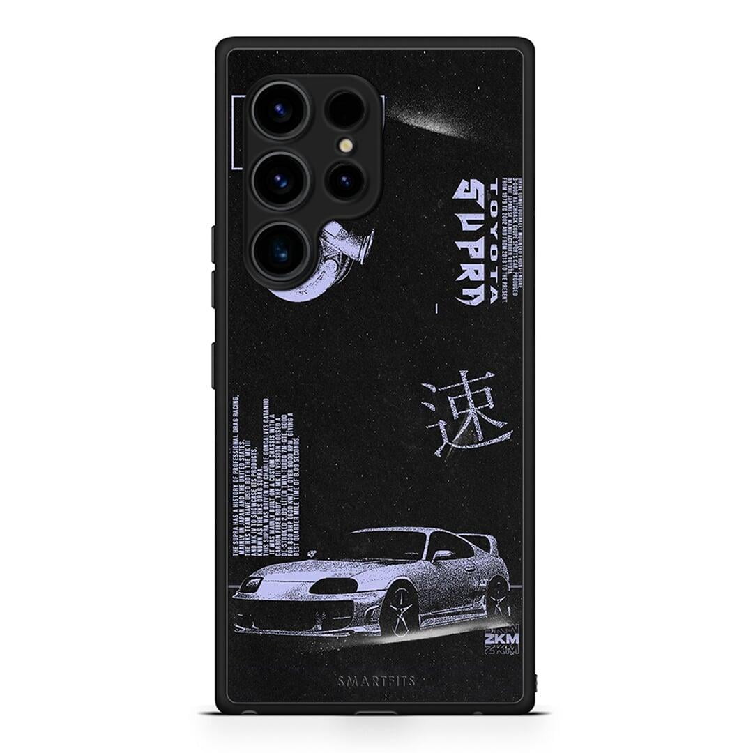 Θήκη Samsung Galaxy S23 Ultra Tokyo Drift από τη Smartfits με σχέδιο στο πίσω μέρος και μαύρο περίβλημα | Samsung Galaxy S23 Ultra Tokyo Drift Case with Colorful Back and Black Bezels