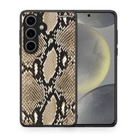 Thumbnail for Θήκη Samsung Galaxy S24 Fashion Snake Animal από τη Smartfits με σχέδιο στο πίσω μέρος και μαύρο περίβλημα | Samsung Galaxy S24 Fashion Snake Animal case with colorful back and black bezels