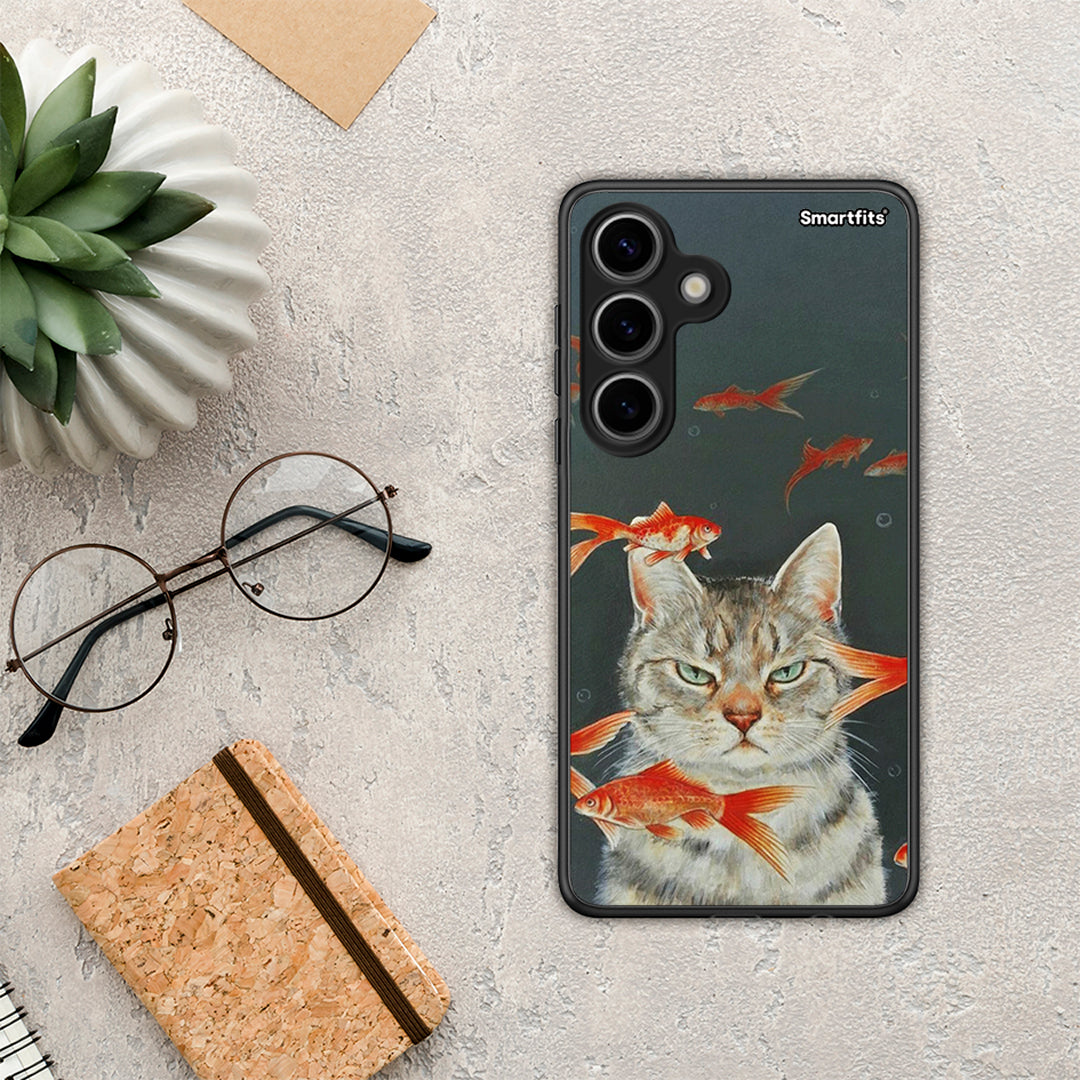 Cat Goldfish - Samsung Galaxy S24 case