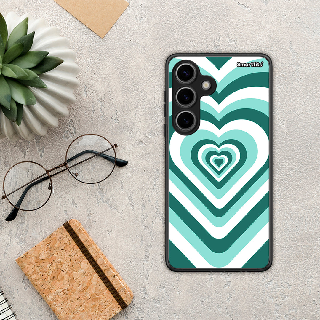 Green Hearts - Samsung Galaxy S24 case