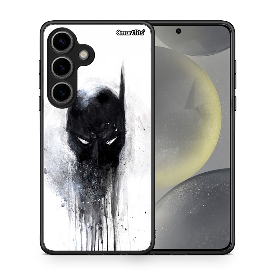 Θήκη Samsung Galaxy S24 Paint Bat Hero από τη Smartfits με σχέδιο στο πίσω μέρος και μαύρο περίβλημα | Samsung Galaxy S24 Paint Bat Hero case with colorful back and black bezels