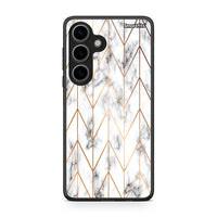 Thumbnail for 44 - Samsung Galaxy S24 Gold Geometric Marble case, cover, bumper