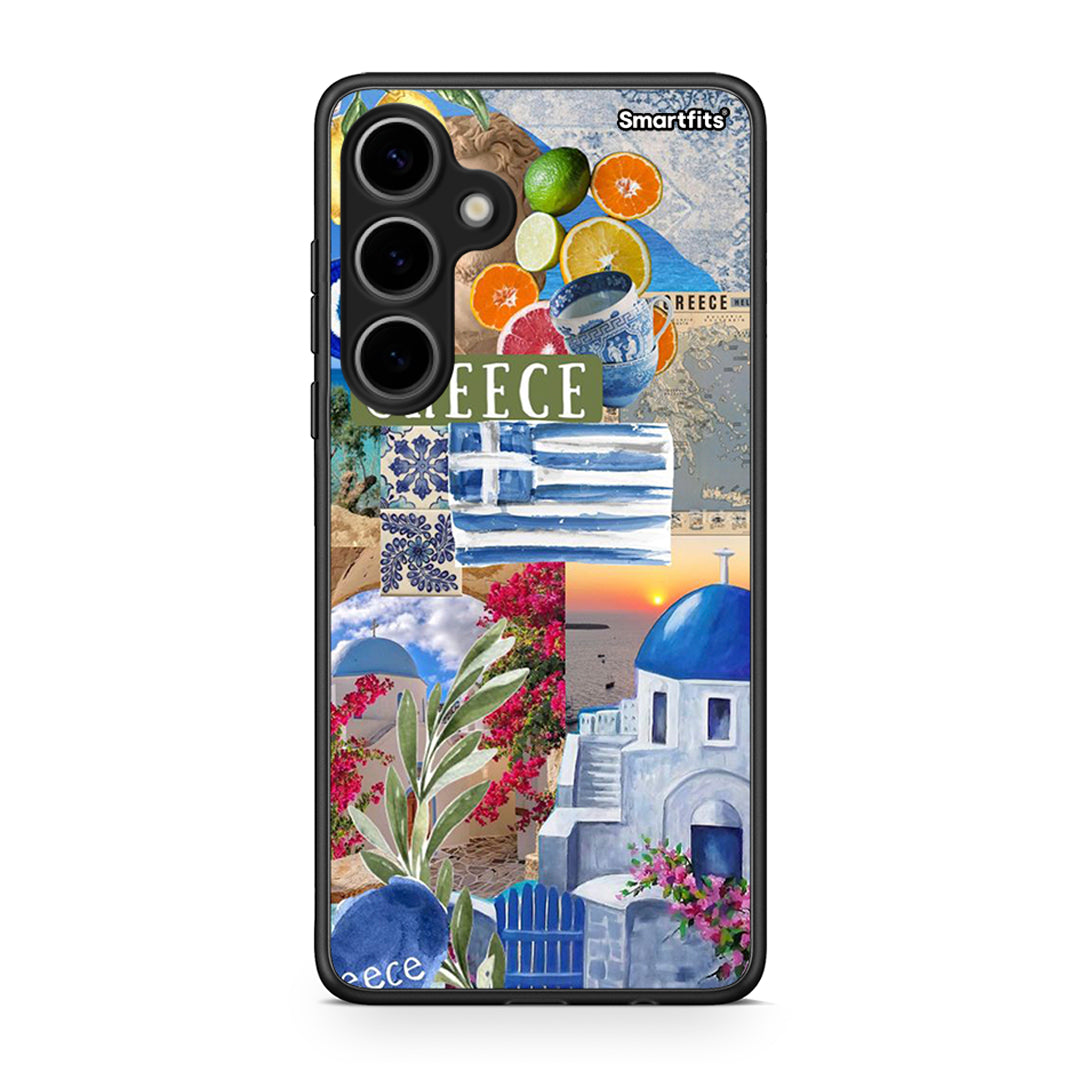 Samsung Galaxy S24 Plus All Greek Θήκη από τη Smartfits με σχέδιο στο πίσω μέρος και μαύρο περίβλημα | Smartphone case with colorful back and black bezels by Smartfits