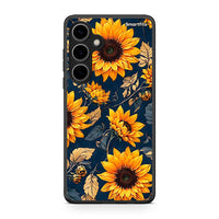 Thumbnail for Samsung Galaxy S24 Plus Autumn Sunflowers Θήκη από τη Smartfits με σχέδιο στο πίσω μέρος και μαύρο περίβλημα | Smartphone case with colorful back and black bezels by Smartfits