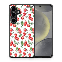 Thumbnail for Θήκη Samsung Galaxy S24 Plus Cherry Summer από τη Smartfits με σχέδιο στο πίσω μέρος και μαύρο περίβλημα | Samsung Galaxy S24 Plus Cherry Summer case with colorful back and black bezels