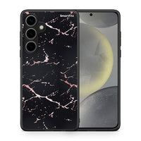 Thumbnail for Θήκη Samsung Galaxy S24 Plus Black Rosegold Marble από τη Smartfits με σχέδιο στο πίσω μέρος και μαύρο περίβλημα | Samsung Galaxy S24 Plus Black Rosegold Marble case with colorful back and black bezels