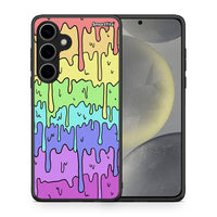 Thumbnail for Θήκη Samsung Galaxy S24 Plus Melting Rainbow από τη Smartfits με σχέδιο στο πίσω μέρος και μαύρο περίβλημα | Samsung Galaxy S24 Plus Melting Rainbow case with colorful back and black bezels