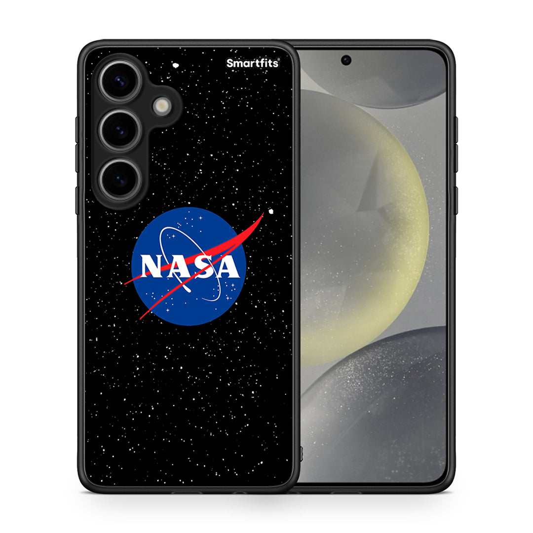 Θήκη Samsung Galaxy S24 NASA PopArt από τη Smartfits με σχέδιο στο πίσω μέρος και μαύρο περίβλημα | Samsung Galaxy S24 NASA PopArt case with colorful back and black bezels