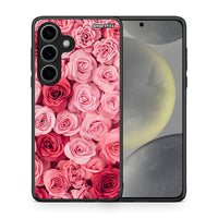 Thumbnail for Θήκη Samsung Galaxy S24 RoseGarden Valentine από τη Smartfits με σχέδιο στο πίσω μέρος και μαύρο περίβλημα | Samsung Galaxy S24 RoseGarden Valentine case with colorful back and black bezels