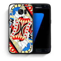 Thumbnail for Θήκη Samsung S7 Card Love από τη Smartfits με σχέδιο στο πίσω μέρος και μαύρο περίβλημα | Samsung S7 Card Love case with colorful back and black bezels