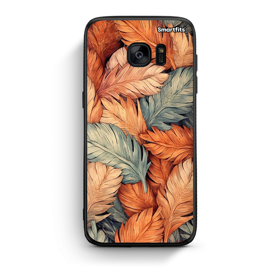 samsung s7 edge Autumn Leaves Θήκη από τη Smartfits με σχέδιο στο πίσω μέρος και μαύρο περίβλημα | Smartphone case with colorful back and black bezels by Smartfits