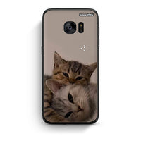 Thumbnail for samsung s7 edge Cats In Love Θήκη από τη Smartfits με σχέδιο στο πίσω μέρος και μαύρο περίβλημα | Smartphone case with colorful back and black bezels by Smartfits