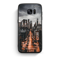 Thumbnail for samsung s7 edge City Lights θήκη από τη Smartfits με σχέδιο στο πίσω μέρος και μαύρο περίβλημα | Smartphone case with colorful back and black bezels by Smartfits