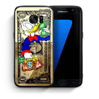 Thumbnail for Θήκη Samsung S7 Edge Duck Money από τη Smartfits με σχέδιο στο πίσω μέρος και μαύρο περίβλημα | Samsung S7 Edge Duck Money case with colorful back and black bezels