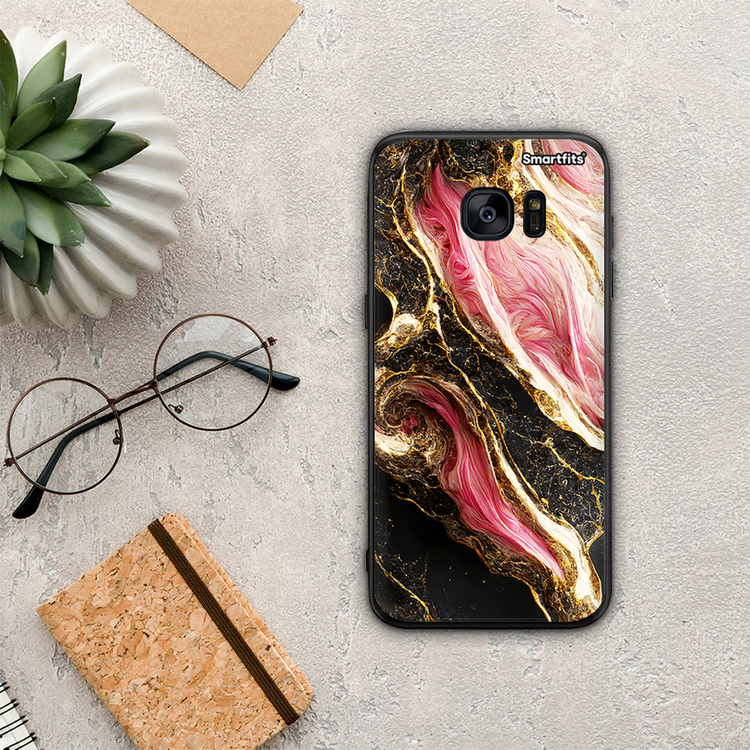 Glamorous Pink Marble - Samsung Galaxy S7 case