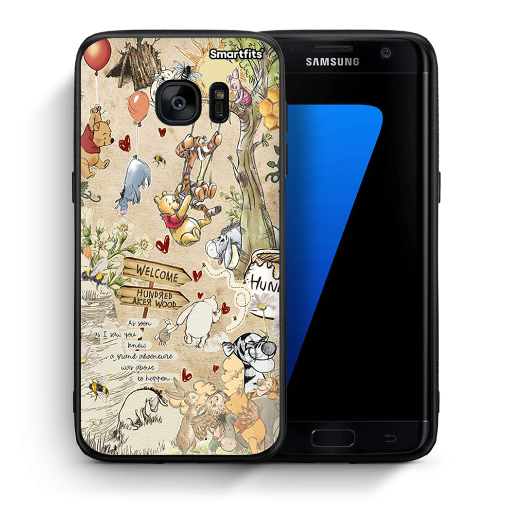Θήκη Samsung S7 Edge Happy Friends από τη Smartfits με σχέδιο στο πίσω μέρος και μαύρο περίβλημα | Samsung S7 Edge Happy Friends case with colorful back and black bezels