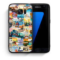 Thumbnail for Θήκη Samsung S7 Edge Live To Travel από τη Smartfits με σχέδιο στο πίσω μέρος και μαύρο περίβλημα | Samsung S7 Edge Live To Travel case with colorful back and black bezels