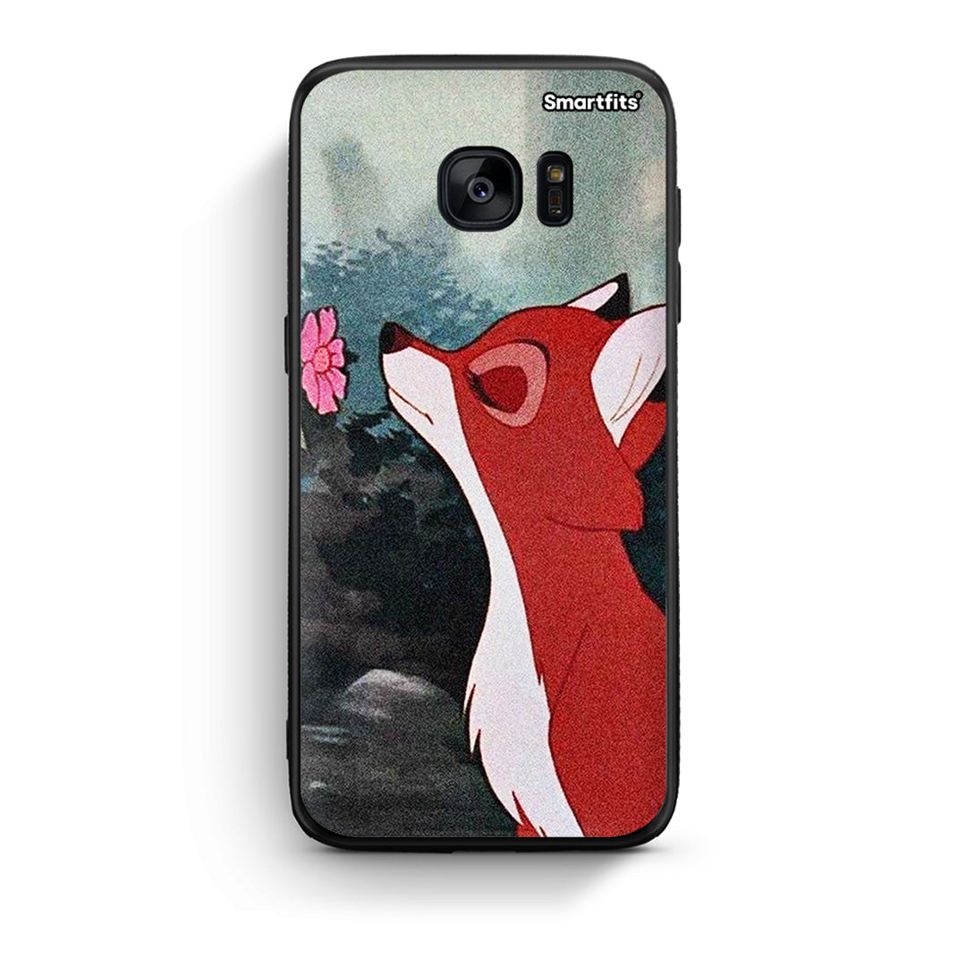 samsung s7 Tod And Vixey Love 2 θήκη από τη Smartfits με σχέδιο στο πίσω μέρος και μαύρο περίβλημα | Smartphone case with colorful back and black bezels by Smartfits