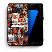 Thumbnail for Θήκη Samsung S7 Edge Xmas Collage από τη Smartfits με σχέδιο στο πίσω μέρος και μαύρο περίβλημα | Samsung S7 Edge Xmas Collage case with colorful back and black bezels