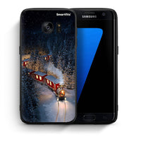 Thumbnail for Θήκη Samsung S7 Edge Xmas Train από τη Smartfits με σχέδιο στο πίσω μέρος και μαύρο περίβλημα | Samsung S7 Edge Xmas Train case with colorful back and black bezels