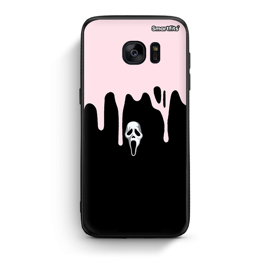 samsung s7 Melting Halloween Mask Θήκη από τη Smartfits με σχέδιο στο πίσω μέρος και μαύρο περίβλημα | Smartphone case with colorful back and black bezels by Smartfits