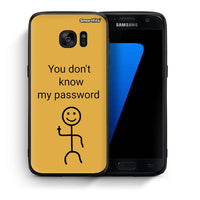 Thumbnail for Θήκη Samsung S7 My Password από τη Smartfits με σχέδιο στο πίσω μέρος και μαύρο περίβλημα | Samsung S7 My Password case with colorful back and black bezels