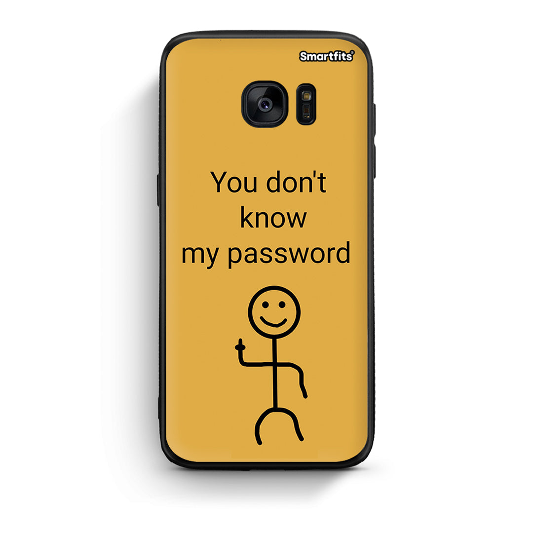 samsung s7 My Password Θήκη από τη Smartfits με σχέδιο στο πίσω μέρος και μαύρο περίβλημα | Smartphone case with colorful back and black bezels by Smartfits