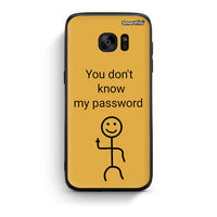Thumbnail for samsung s7 My Password Θήκη από τη Smartfits με σχέδιο στο πίσω μέρος και μαύρο περίβλημα | Smartphone case with colorful back and black bezels by Smartfits