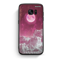 Thumbnail for samsung s7 Pink Moon Θήκη από τη Smartfits με σχέδιο στο πίσω μέρος και μαύρο περίβλημα | Smartphone case with colorful back and black bezels by Smartfits