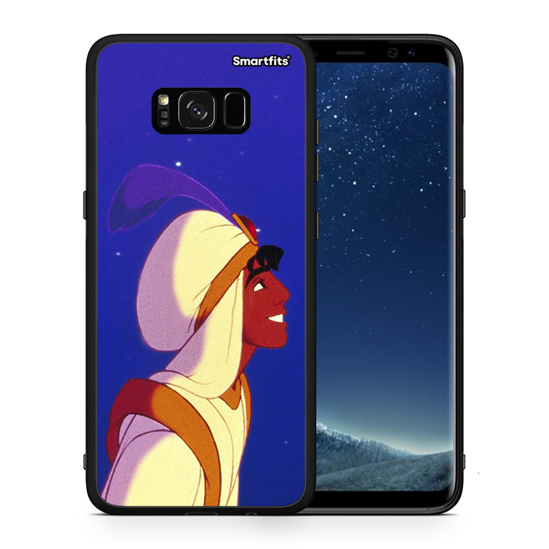 Θήκη Samsung S8+ Alladin And Jasmine Love 1 από τη Smartfits με σχέδιο στο πίσω μέρος και μαύρο περίβλημα | Samsung S8+ Alladin And Jasmine Love 1 case with colorful back and black bezels