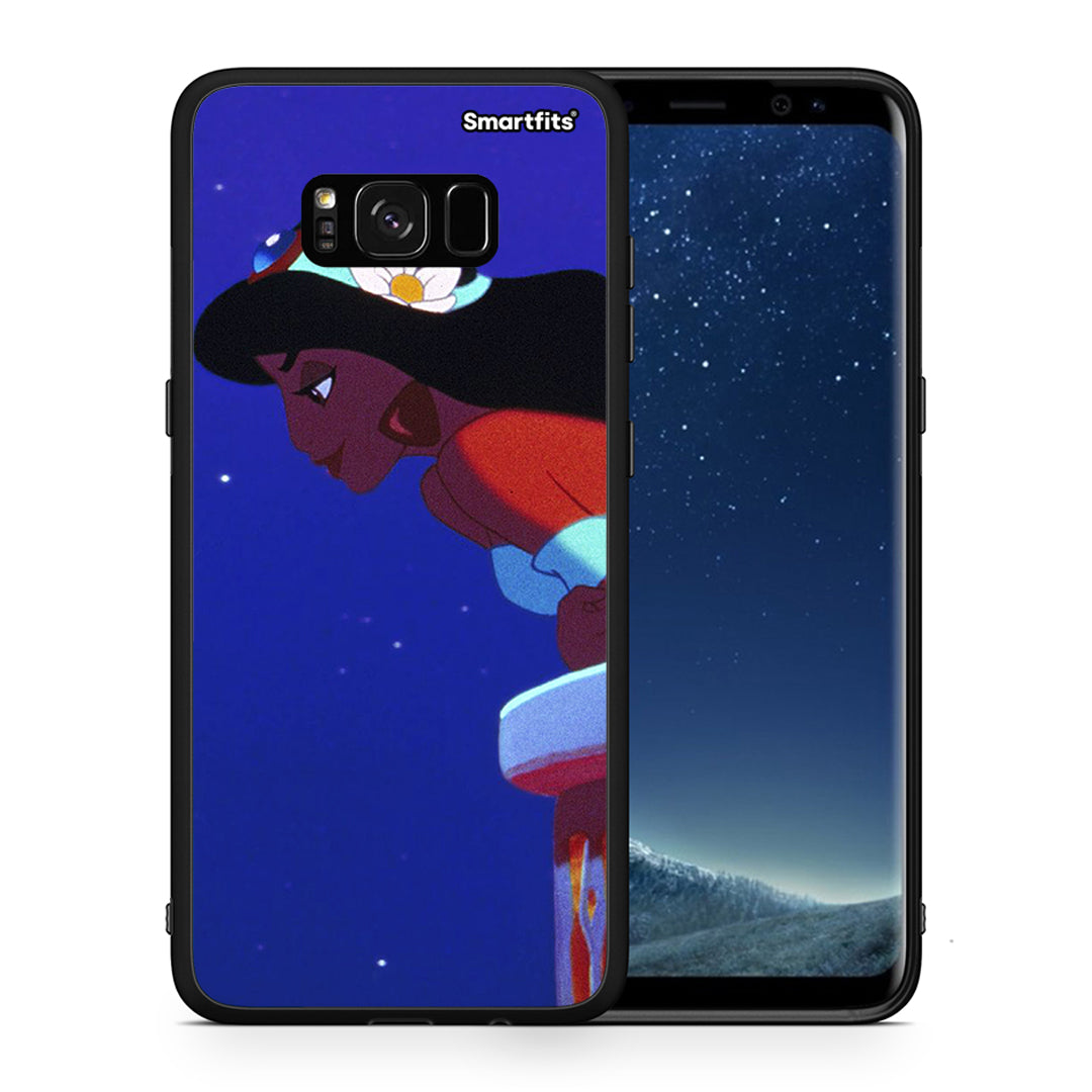 Θήκη Samsung S8+ Alladin And Jasmine Love 2 από τη Smartfits με σχέδιο στο πίσω μέρος και μαύρο περίβλημα | Samsung S8+ Alladin And Jasmine Love 2 case with colorful back and black bezels