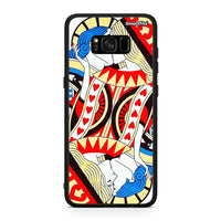Thumbnail for Samsung S8 Card Love θήκη από τη Smartfits με σχέδιο στο πίσω μέρος και μαύρο περίβλημα | Smartphone case with colorful back and black bezels by Smartfits