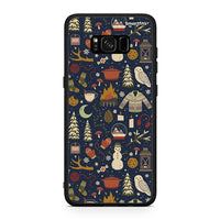 Thumbnail for Samsung S8+ Christmas Elements θήκη από τη Smartfits με σχέδιο στο πίσω μέρος και μαύρο περίβλημα | Smartphone case with colorful back and black bezels by Smartfits