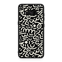 Thumbnail for Samsung S8+ Doodle Art Θήκη από τη Smartfits με σχέδιο στο πίσω μέρος και μαύρο περίβλημα | Smartphone case with colorful back and black bezels by Smartfits