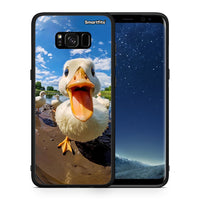 Thumbnail for Θήκη Samsung S8 Duck Face από τη Smartfits με σχέδιο στο πίσω μέρος και μαύρο περίβλημα | Samsung S8 Duck Face case with colorful back and black bezels