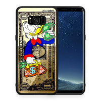 Thumbnail for Θήκη Samsung S8 Duck Money από τη Smartfits με σχέδιο στο πίσω μέρος και μαύρο περίβλημα | Samsung S8 Duck Money case with colorful back and black bezels