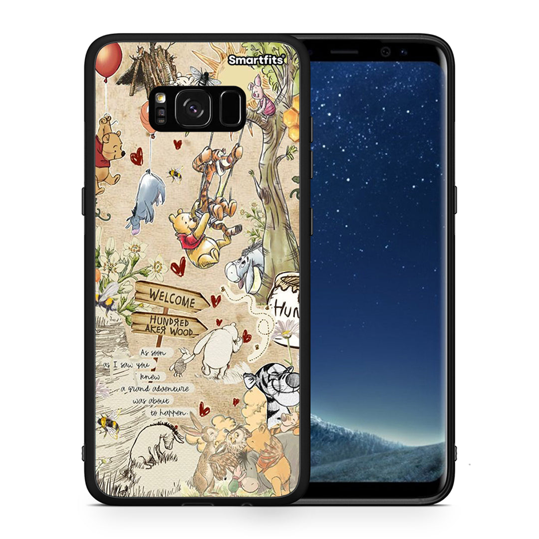 Θήκη Samsung S8 Happy Friends από τη Smartfits με σχέδιο στο πίσω μέρος και μαύρο περίβλημα | Samsung S8 Happy Friends case with colorful back and black bezels