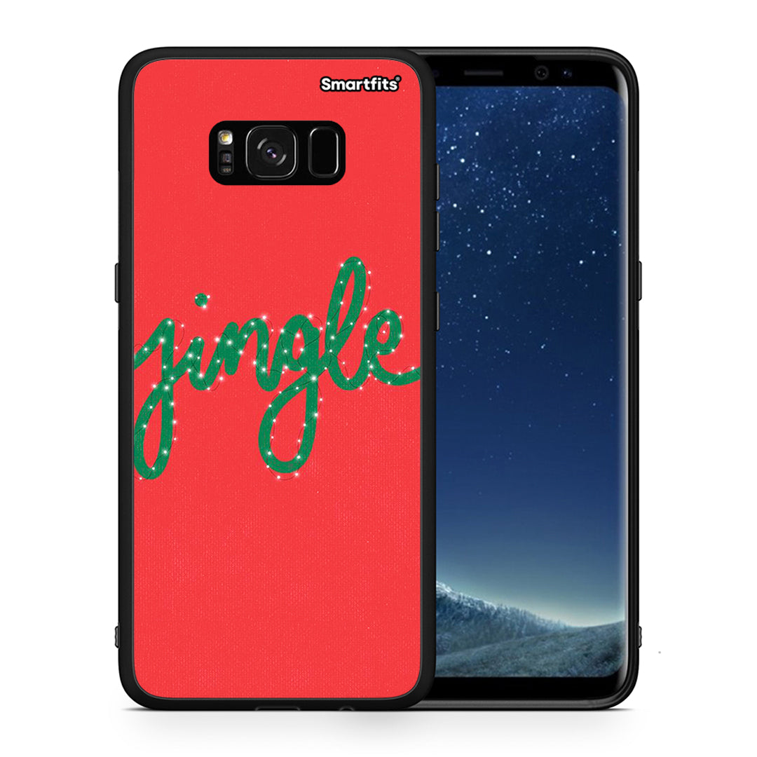 Θήκη Samsung S8 Jingle Xmas από τη Smartfits με σχέδιο στο πίσω μέρος και μαύρο περίβλημα | Samsung S8 Jingle Xmas case with colorful back and black bezels