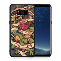 Thumbnail for Θήκη Samsung S8 Ninja Turtles από τη Smartfits με σχέδιο στο πίσω μέρος και μαύρο περίβλημα | Samsung S8 Ninja Turtles case with colorful back and black bezels