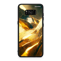 Thumbnail for Samsung S8 Real Gold θήκη από τη Smartfits με σχέδιο στο πίσω μέρος και μαύρο περίβλημα | Smartphone case with colorful back and black bezels by Smartfits