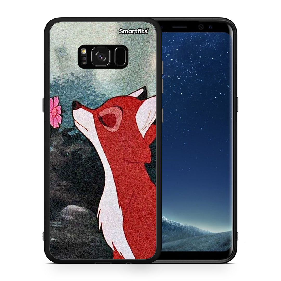 Θήκη Samsung S8 Tod And Vixey Love 2 από τη Smartfits με σχέδιο στο πίσω μέρος και μαύρο περίβλημα | Samsung S8 Tod And Vixey Love 2 case with colorful back and black bezels