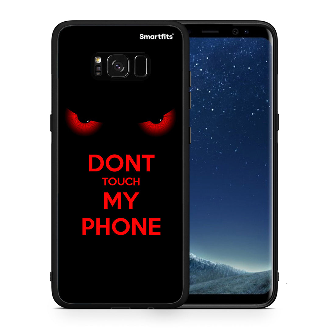 Θήκη Samsung S8+ Touch My Phone από τη Smartfits με σχέδιο στο πίσω μέρος και μαύρο περίβλημα | Samsung S8+ Touch My Phone case with colorful back and black bezels