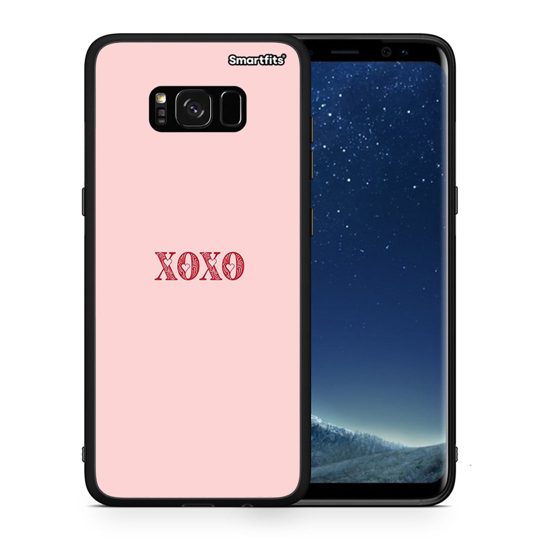 Θήκη Samsung S8 XOXO Love από τη Smartfits με σχέδιο στο πίσω μέρος και μαύρο περίβλημα | Samsung S8 XOXO Love case with colorful back and black bezels