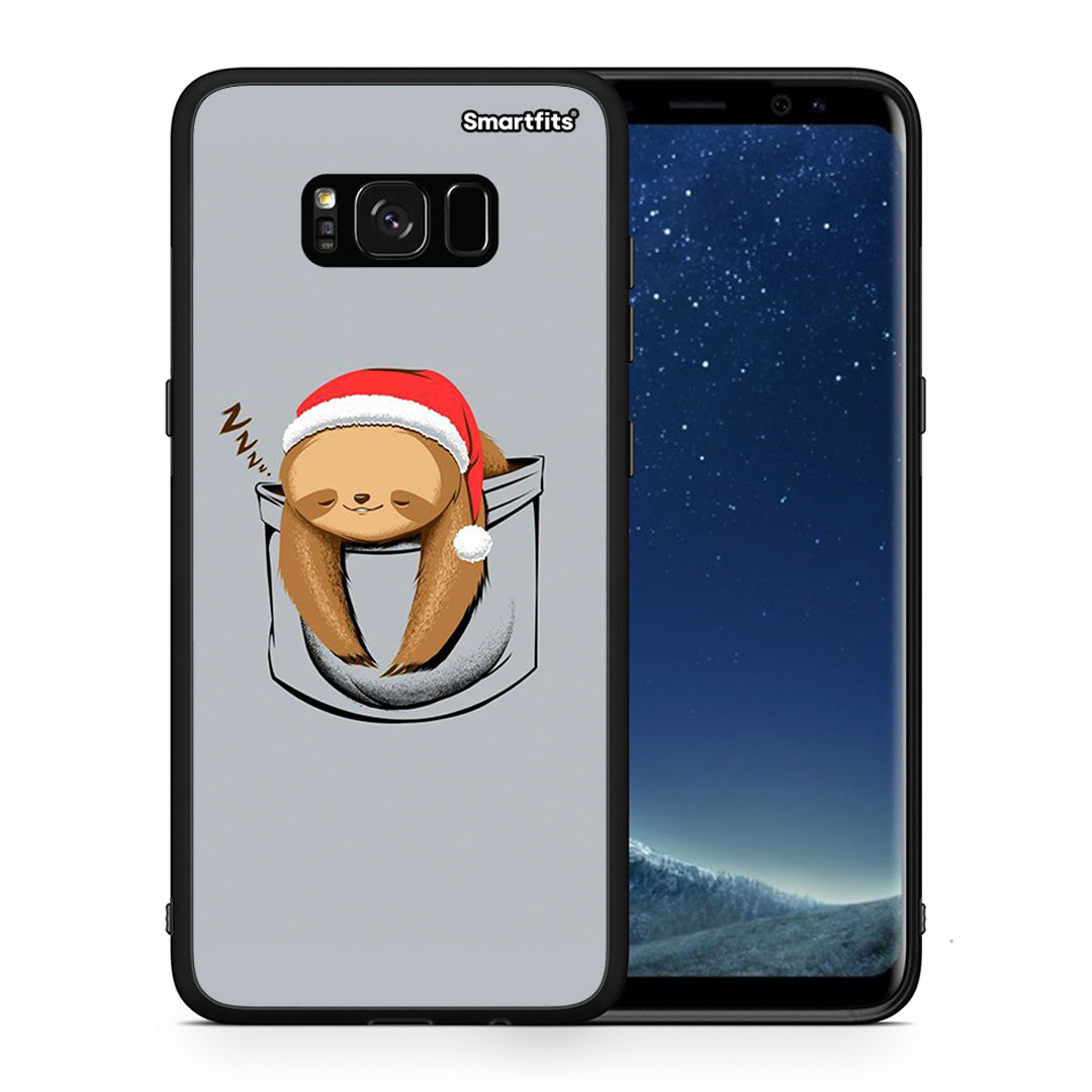 Θήκη Samsung S8 Xmas Zzzz από τη Smartfits με σχέδιο στο πίσω μέρος και μαύρο περίβλημα | Samsung S8 Xmas Zzzz case with colorful back and black bezels