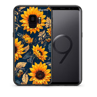 Thumbnail for Θήκη Samsung S9 Autumn Sunflowers από τη Smartfits με σχέδιο στο πίσω μέρος και μαύρο περίβλημα | Samsung S9 Autumn Sunflowers case with colorful back and black bezels